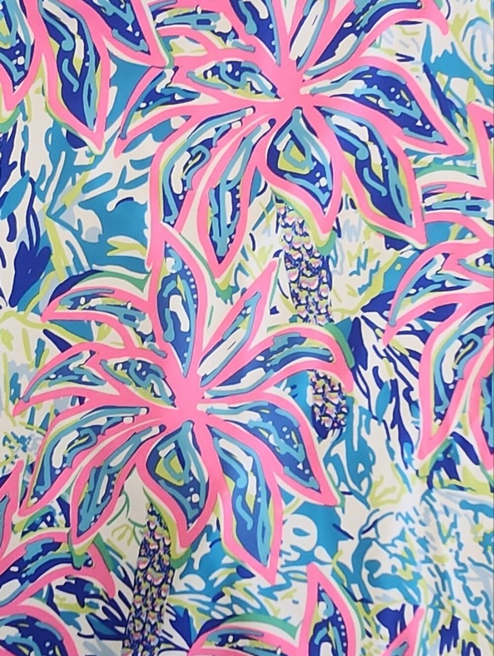 Lulu-B Floral Pink & Blue Women's Skort XL - Picture 3 of 8